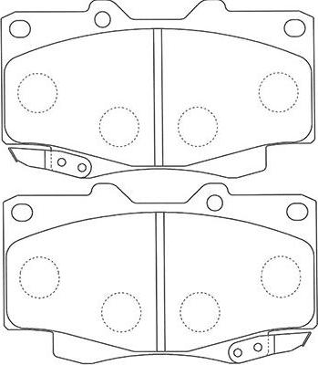 Kavo Parts BP-9117 - Bremžu uzliku kompl., Disku bremzes adetalas.lv