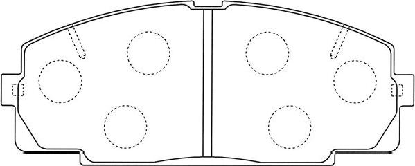 Kavo Parts BP-9135 - Bremžu uzliku kompl., Disku bremzes adetalas.lv