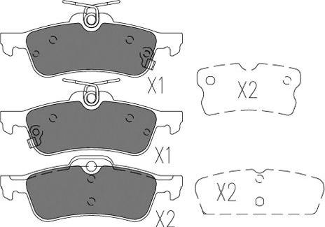 Kavo Parts BP-9131 - Bremžu uzliku kompl., Disku bremzes adetalas.lv