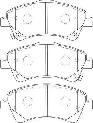 Kavo Parts BP-9128 - Bremžu uzliku kompl., Disku bremzes adetalas.lv