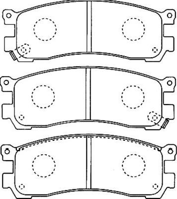 Kavo Parts BP-4552 - Bremžu uzliku kompl., Disku bremzes adetalas.lv