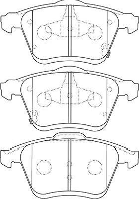 Kavo Parts BP-4566 - Bremžu uzliku kompl., Disku bremzes adetalas.lv