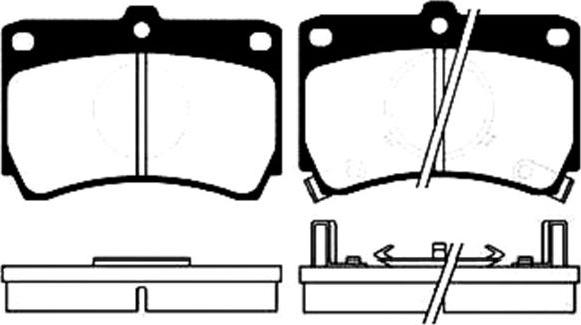 Kavo Parts BP-4507 - Bremžu uzliku kompl., Disku bremzes adetalas.lv