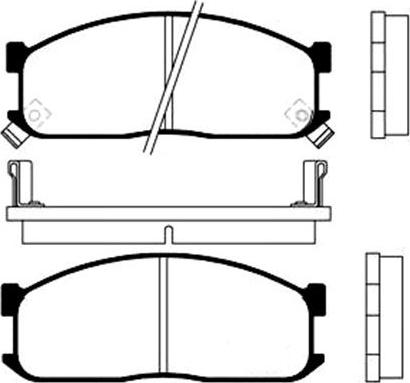 Kavo Parts BP-4514 - Bremžu uzliku kompl., Disku bremzes adetalas.lv