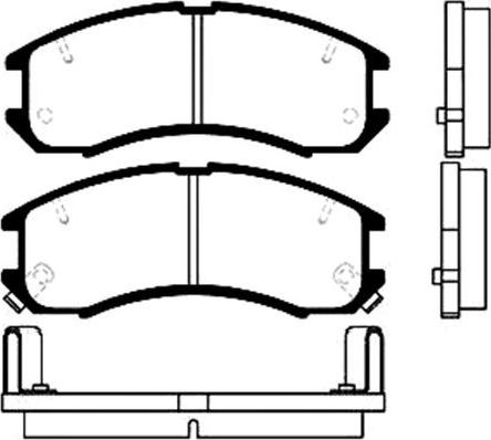 Kavo Parts BP-4516 - Bremžu uzliku kompl., Disku bremzes adetalas.lv