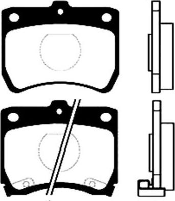 Kavo Parts BP-4511 - Bremžu uzliku kompl., Disku bremzes adetalas.lv