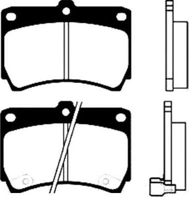 Kavo Parts BP-4517 - Bremžu uzliku kompl., Disku bremzes adetalas.lv