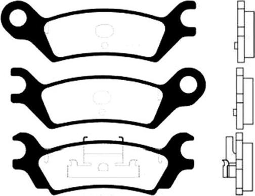 Kavo Parts BP-4539 - Bremžu uzliku kompl., Disku bremzes adetalas.lv