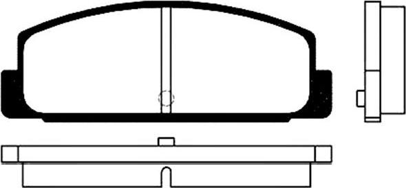 Kavo Parts BP-4534 - Bremžu uzliku kompl., Disku bremzes adetalas.lv