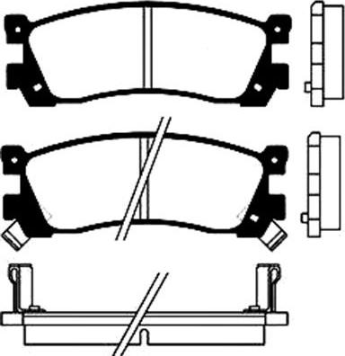 Kavo Parts BP-4537 - Bremžu uzliku kompl., Disku bremzes adetalas.lv