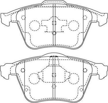 Kavo Parts BP-4579 - Bremžu uzliku kompl., Disku bremzes adetalas.lv