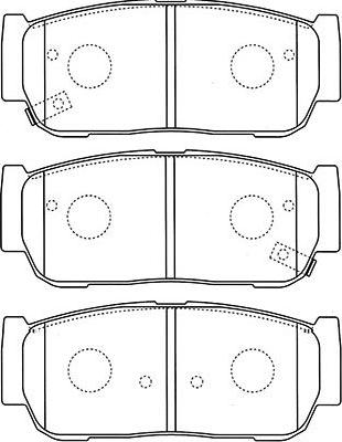 Kavo Parts BP-4019 - Bremžu uzliku kompl., Disku bremzes adetalas.lv