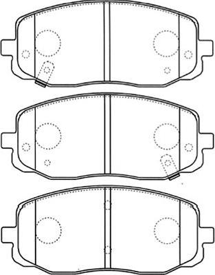 Kavo Parts BP-4015 - Bremžu uzliku kompl., Disku bremzes adetalas.lv