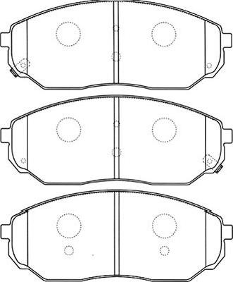 Kavo Parts BP-4010 - Bremžu uzliku kompl., Disku bremzes adetalas.lv