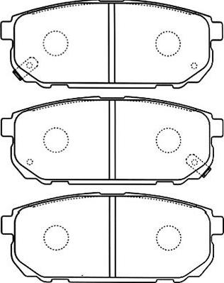 Kavo Parts BP-4011 - Bremžu uzliku kompl., Disku bremzes adetalas.lv