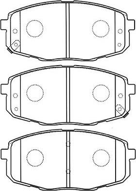 Kavo Parts BP-4013 - Bremžu uzliku kompl., Disku bremzes adetalas.lv