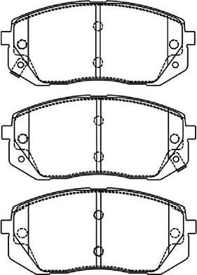 Kavo Parts BP-4021 - Bremžu uzliku kompl., Disku bremzes adetalas.lv