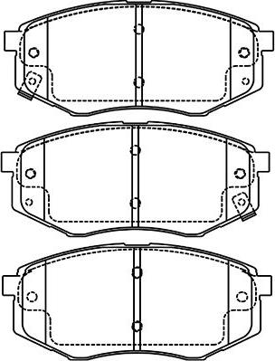 Kavo Parts BP-4027 - Bremžu uzliku kompl., Disku bremzes adetalas.lv