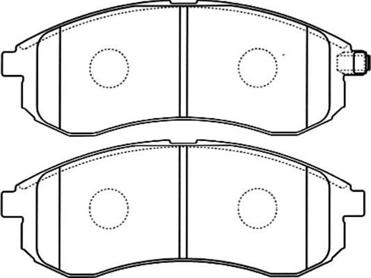 Kavo Parts BP-5540 - Bremžu uzliku kompl., Disku bremzes adetalas.lv