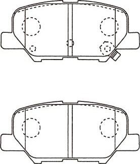 Kavo Parts BP-5562 - Bremžu uzliku kompl., Disku bremzes adetalas.lv