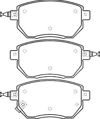 Kavo Parts BP-6593 - Bremžu uzliku kompl., Disku bremzes adetalas.lv