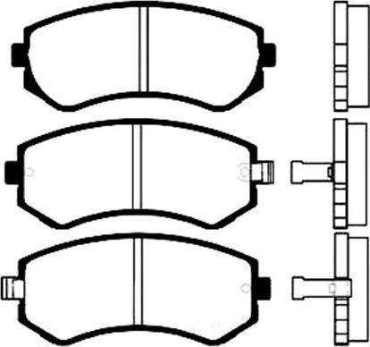 Kavo Parts BP-6556 - Bremžu uzliku kompl., Disku bremzes adetalas.lv