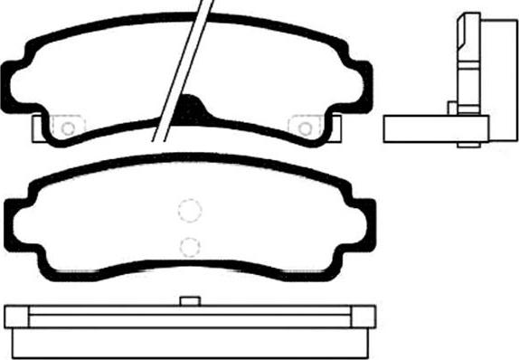 Kavo Parts BP-6550 - Bremžu uzliku kompl., Disku bremzes adetalas.lv