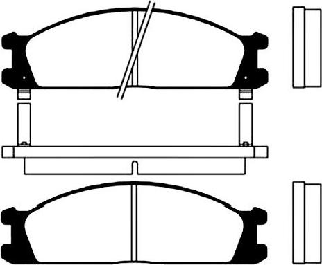 NISSAN 4106D-V7094 - Bremžu uzliku kompl., Disku bremzes adetalas.lv