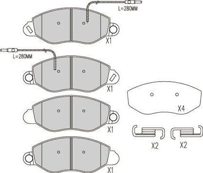 Kavo Parts BP-6614 - Bremžu uzliku kompl., Disku bremzes adetalas.lv