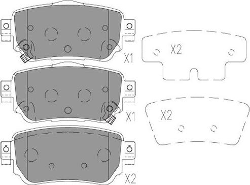 Kavo Parts BP-6634 - Bremžu uzliku kompl., Disku bremzes adetalas.lv