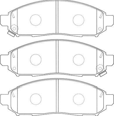 Kavo Parts BP-6620 - Bremžu uzliku kompl., Disku bremzes adetalas.lv