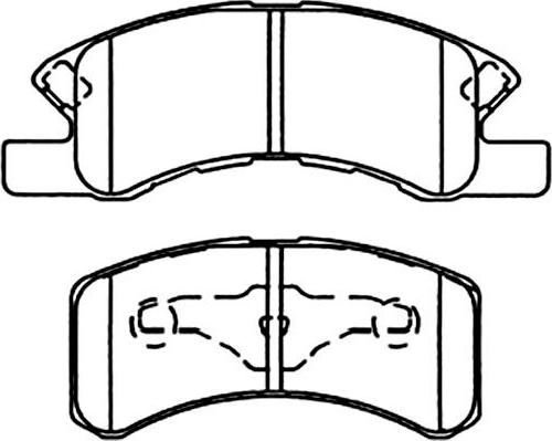 Kavo Parts BP-1514 - Bremžu uzliku kompl., Disku bremzes adetalas.lv