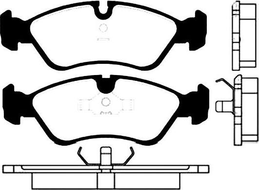 Kavo Parts BP-1001 - Bremžu uzliku kompl., Disku bremzes adetalas.lv