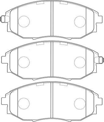 Kavo Parts BP-1014 - Bremžu uzliku kompl., Disku bremzes adetalas.lv