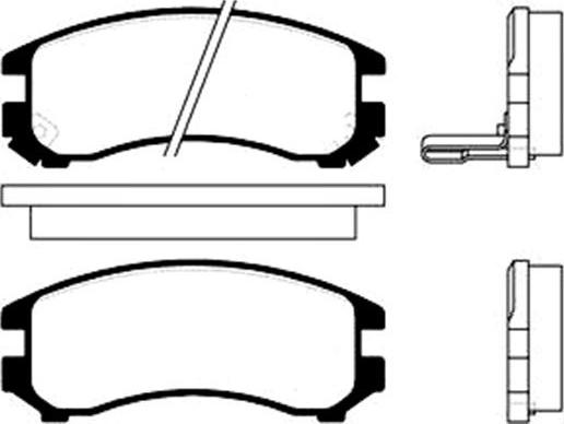 Kavo Parts BP-8503 - Bremžu uzliku kompl., Disku bremzes adetalas.lv