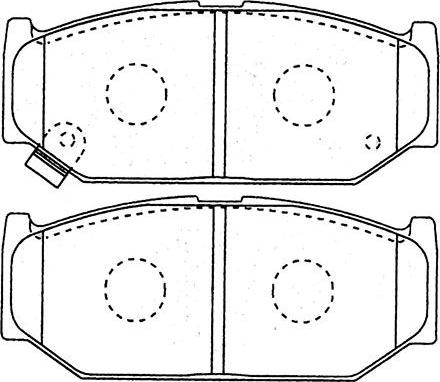 Kavo Parts BP-8531 - Bremžu uzliku kompl., Disku bremzes adetalas.lv