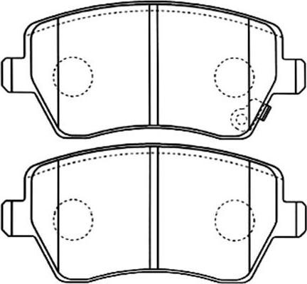 Kavo Parts BP-8526 - Bremžu uzliku kompl., Disku bremzes adetalas.lv