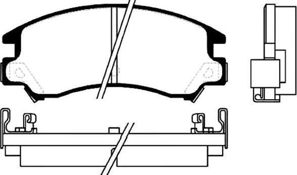 Kavo Parts BP-8003 - Bremžu uzliku kompl., Disku bremzes adetalas.lv