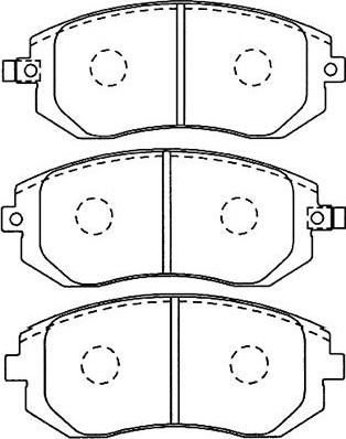 Kavo Parts BP-8017 - Bremžu uzliku kompl., Disku bremzes adetalas.lv