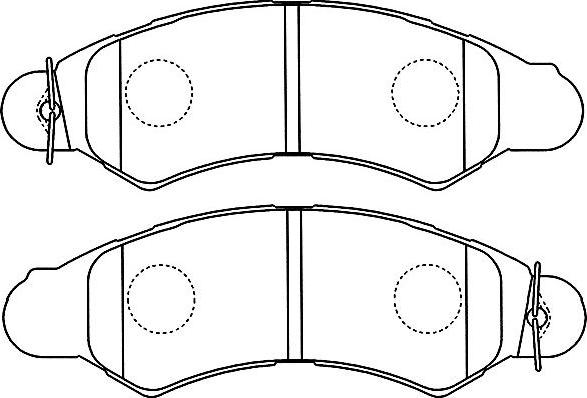 Kavo Parts BP-8022 - Bremžu uzliku kompl., Disku bremzes adetalas.lv