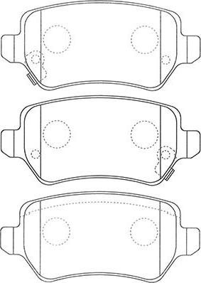 Kavo Parts BP-3042 - Bremžu uzliku kompl., Disku bremzes adetalas.lv