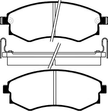 Kavo Parts BP-3003 - Bremžu uzliku kompl., Disku bremzes adetalas.lv