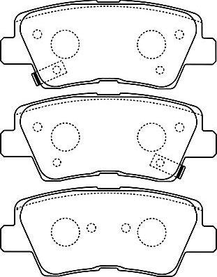 Kavo Parts BP-3034 - Bremžu uzliku kompl., Disku bremzes adetalas.lv