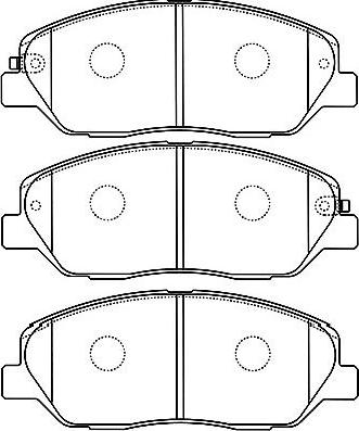 Kavo Parts BP-3032 - Bremžu uzliku kompl., Disku bremzes adetalas.lv