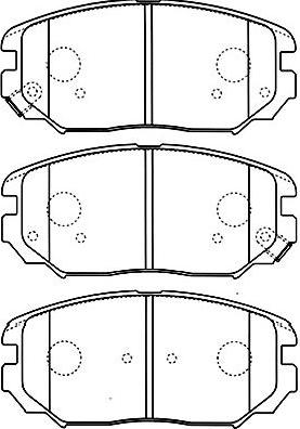 Kavo Parts BP-3029 - Bremžu uzliku kompl., Disku bremzes adetalas.lv