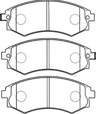 Kavo Parts BP-3025 - Bremžu uzliku kompl., Disku bremzes adetalas.lv