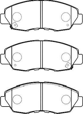 Kavo Parts BP-2049 - Bremžu uzliku kompl., Disku bremzes adetalas.lv