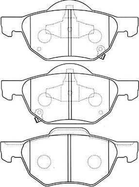 Kavo Parts BP-2045 - Bremžu uzliku kompl., Disku bremzes adetalas.lv