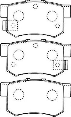 Kavo Parts BP-2043 - Bremžu uzliku kompl., Disku bremzes adetalas.lv