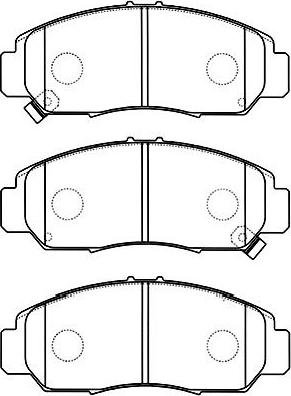 Kavo Parts BP-2047 - Bremžu uzliku kompl., Disku bremzes adetalas.lv